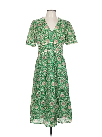 Pre-owned Ba&sh Casual Dress In Green