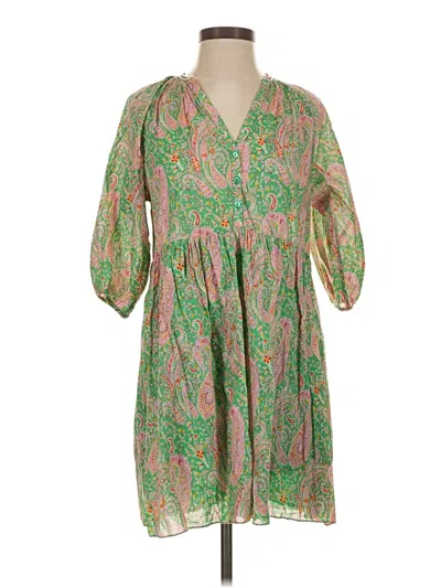 Pre-owned Ba&sh Casual Dress In Green