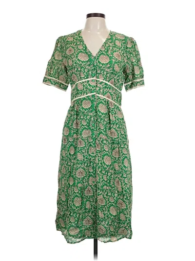 Pre-owned Ba&sh Casual Dress In Green