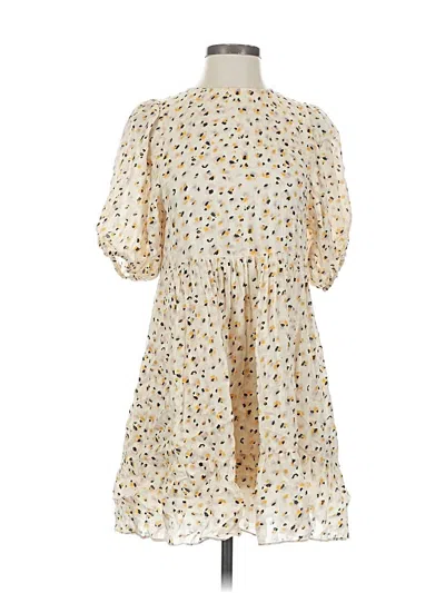 Pre-owned Ba&sh Casual Dress In Ivory