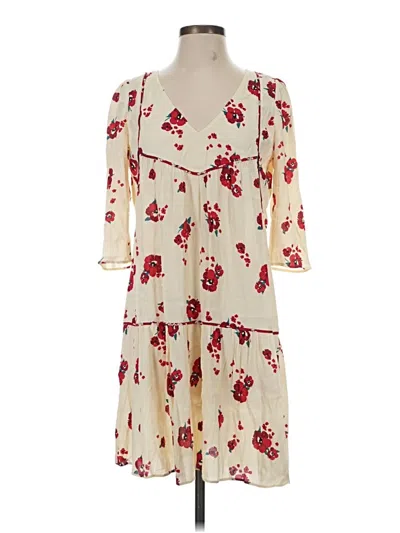 Pre-owned Ba&sh Casual Dress In Ivory