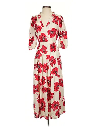 Pre-owned Ba&sh Casual Dress In Ivory