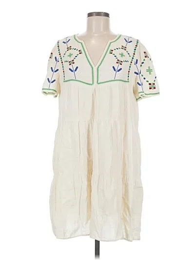 Pre-owned Ba&sh Casual Dress In Ivory