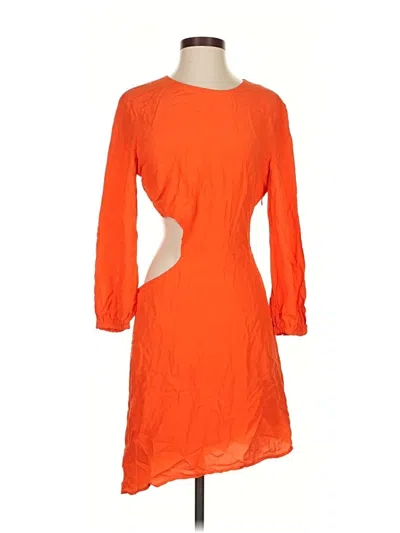 Pre-owned Ba&sh Casual Dress In Orange