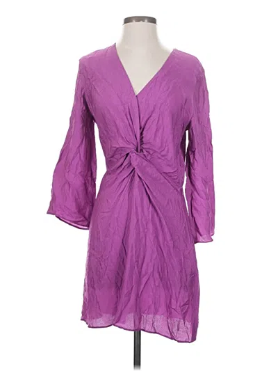 Pre-owned Ba&sh Casual Dress In Purple