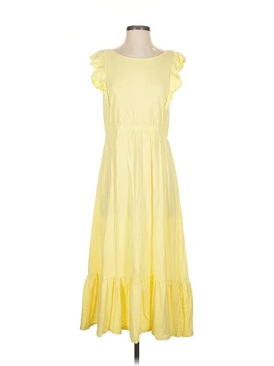 Pre-owned Ba&sh Casual Dress In Yellow