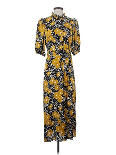 Pre-owned Ba&sh Casual Dress In Yellow