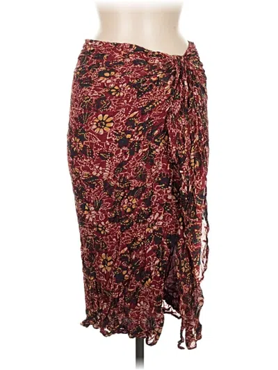 Pre-owned Ba&sh Casual Skirt In Burgundy