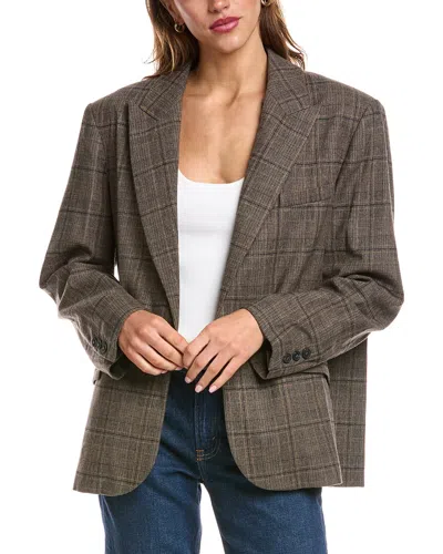 Ba&sh Ceecee Wool-blend Blazer In Brown
