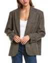 Ba&sh Ceecee Wool-blend Blazer In Brown