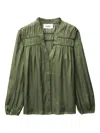 Ba&sh Cessia Buttoned Shirt In Green