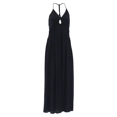 Ba&sh Ba & Sh Cha Cutout Maxi Dress In Black Cupro
