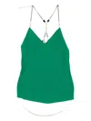 Ba&sh Chain-embellished Top In Green