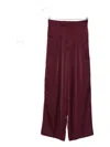 Ba&sh Charly Pleated-front Trousers In Burgundy