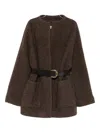 Ba&sh Claudy Belted Coat In Brown