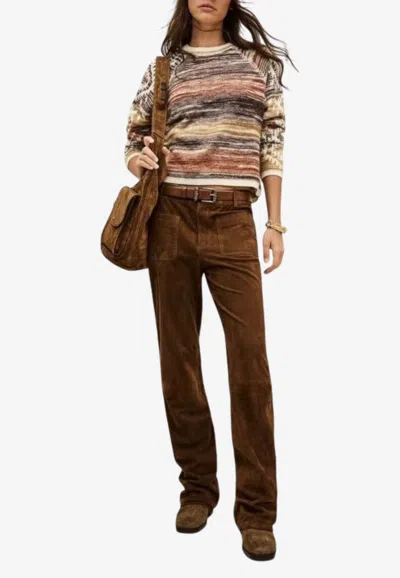Ba&sh Clodie Wool Knit Sweater In Multicolor