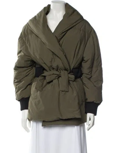 Pre-owned Ba&sh Coat In Green