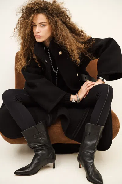 Ba&sh Coat Kiss For Woman In Black