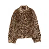 Ba&sh Leopard-print Jacket In Brown
