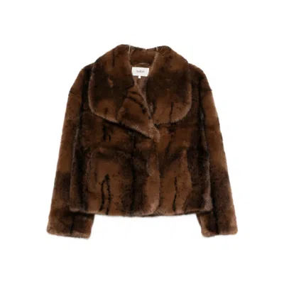 Ba&sh Coats Brown, Black