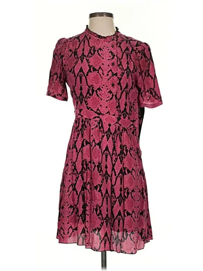 Pre-owned Ba&sh Cocktail Dress In Burgundy