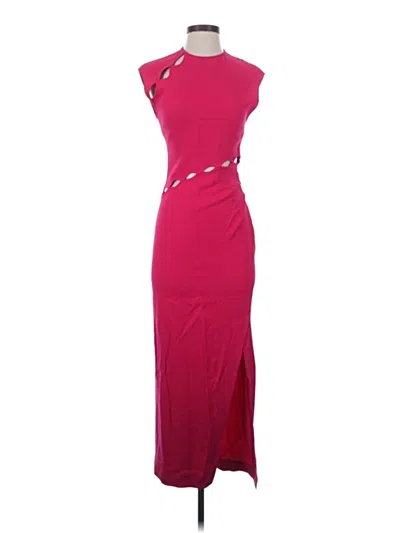 Pre-owned Ba&sh Cocktail Dress In Burgundy