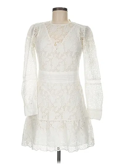 Pre-owned Ba&sh Cocktail Dress In Ivory