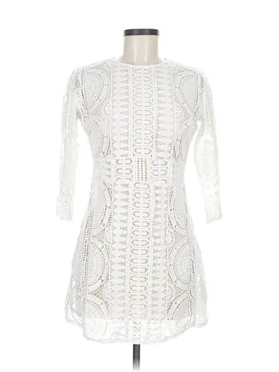 Pre-owned Ba&sh Cocktail Dress In White