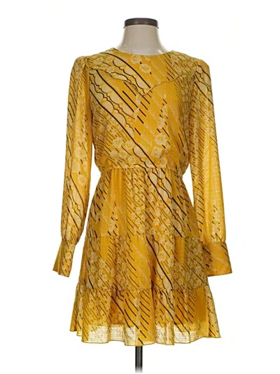 Pre-owned Ba&sh Cocktail Dress In Yellow