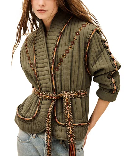 Ba&sh Ba & Sh Cocoon Jacket In Green