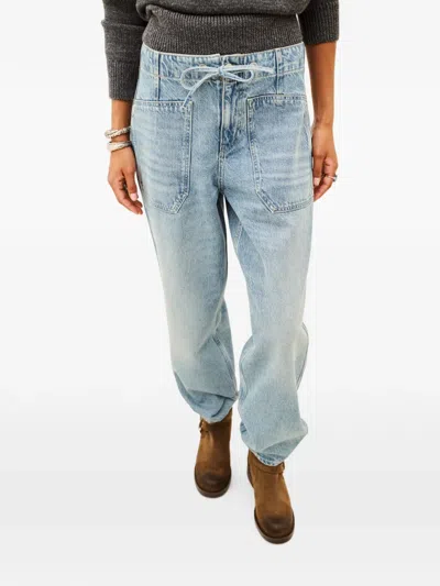 Ba&sh Cocy Drawstring Jeans In Blue