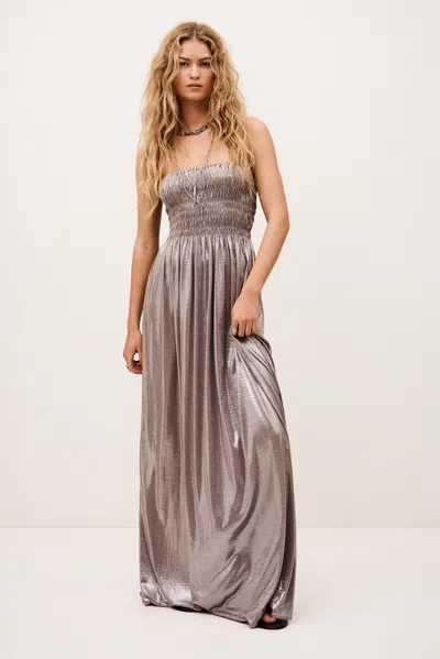 Ba&sh Collar Dress Isabella For Women In Gray