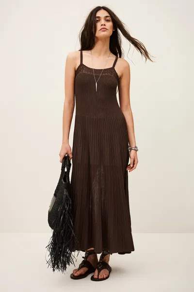 Ba&sh Collar Dress Noto For Women In Brown