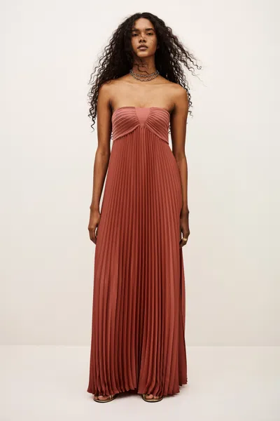 Ba&sh Collar Dress Willow For Women In Brown