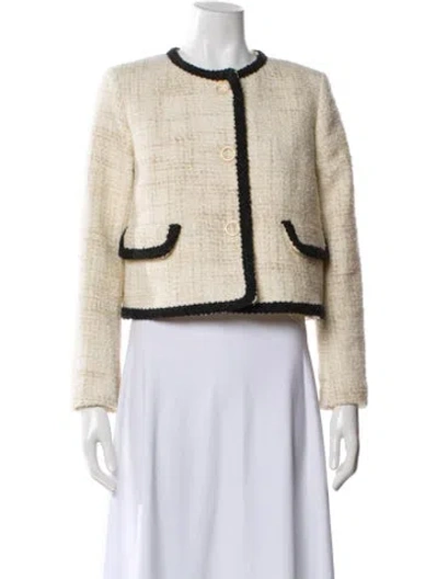 Pre-owned Ba&sh Colorblock Pattern Evening Jacket