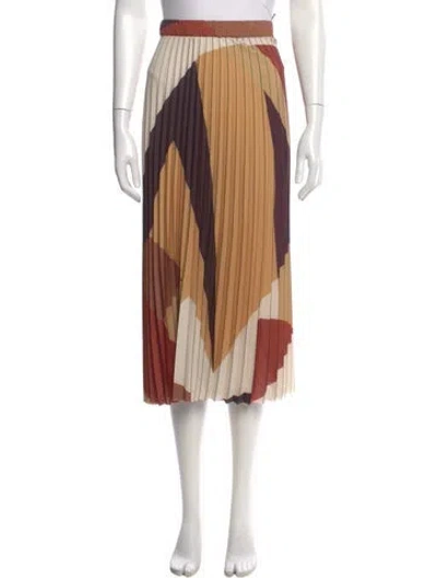 Pre-owned Ba&sh Colorblock Pattern Midi Length Skirt In Neutral