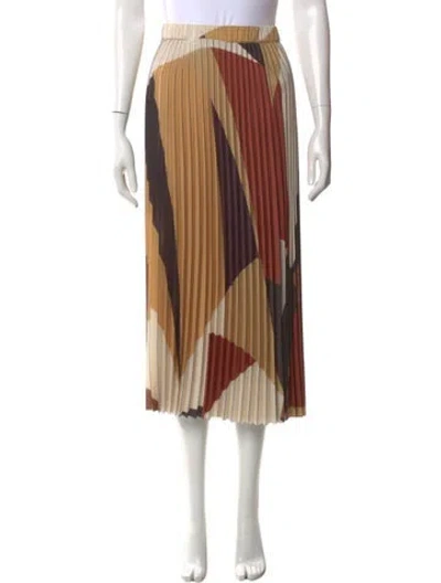 Pre-owned Ba&sh Colorblock Pattern Midi Length Skirt In Neutral