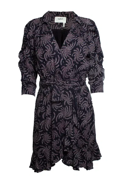 Ba&sh Ba & Sh, Corazon Floral Printed Dress In Gray