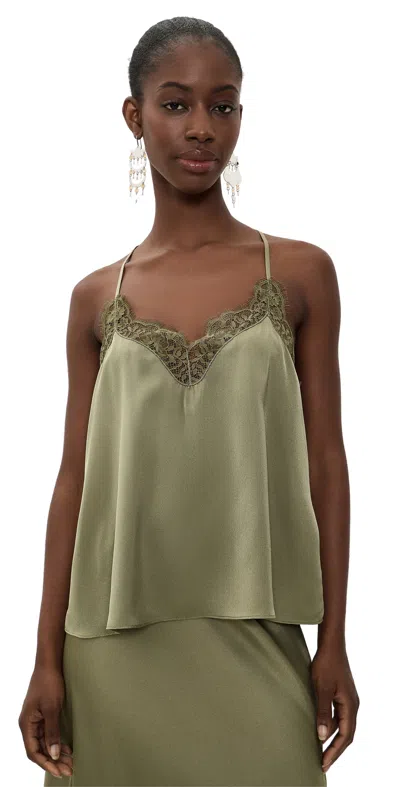 Ba&sh Corina Top Kaki In Green