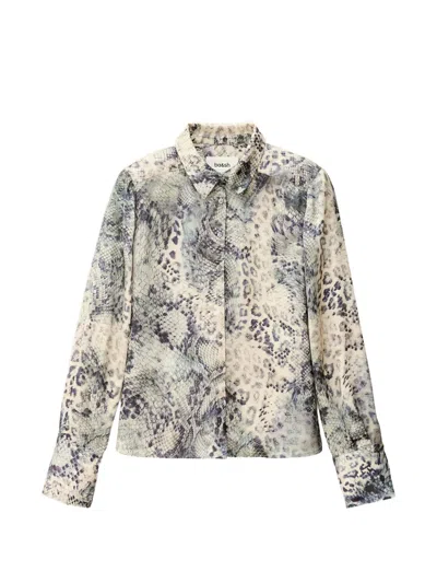 Ba&sh Cornelia Animal-print Shirt In Multi