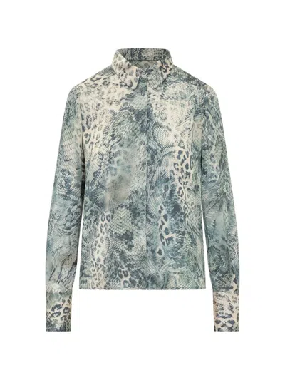 Ba&sh Cornelia Animal-print Shirt In Animal Print