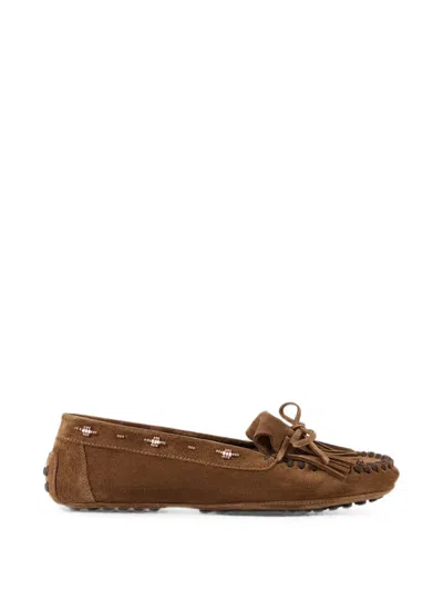Ba&sh Corto Loafers In Brown