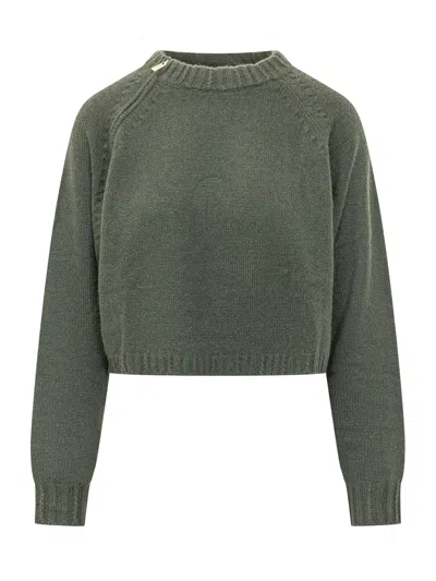 Ba&sh Ba & Sh Corvy Knit Jumper In Kakichine