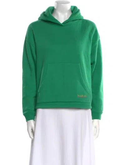 Pre-owned Ba&sh Cowl Neck Long Sleeve Sweatshirt In Green