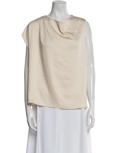 Pre-owned Ba&sh Cowl Neck Sleeveless Blouse W/ Tags In Neutral