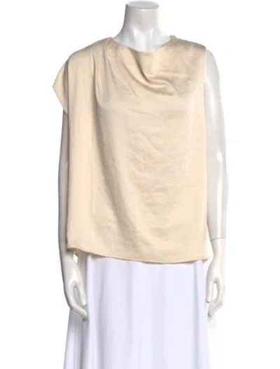 Pre-owned Ba&sh Cowl Neck Sleeveless Blouse W/ Tags In Neutral