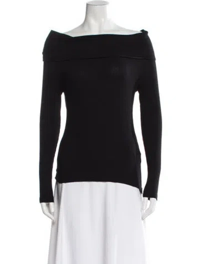 Pre-owned Ba&sh Cowl Neck Sweater In Black