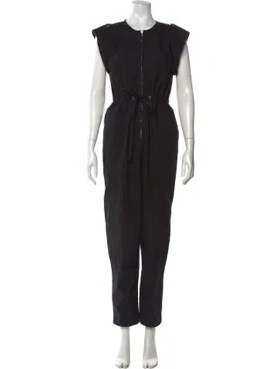Pre-owned Ba&sh Crew Neck Jumpsuit In Black