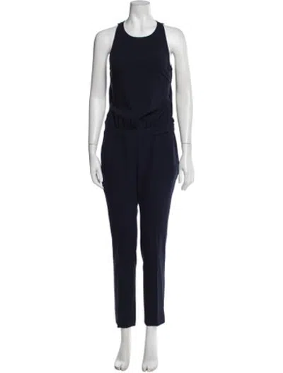Pre-owned Ba&sh Crew Neck Jumpsuit In Blue