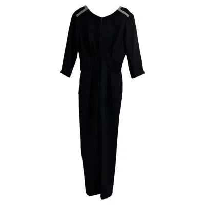 Ba&sh Ba & Sh Crew Neck Jumpsuit In Black Polyester